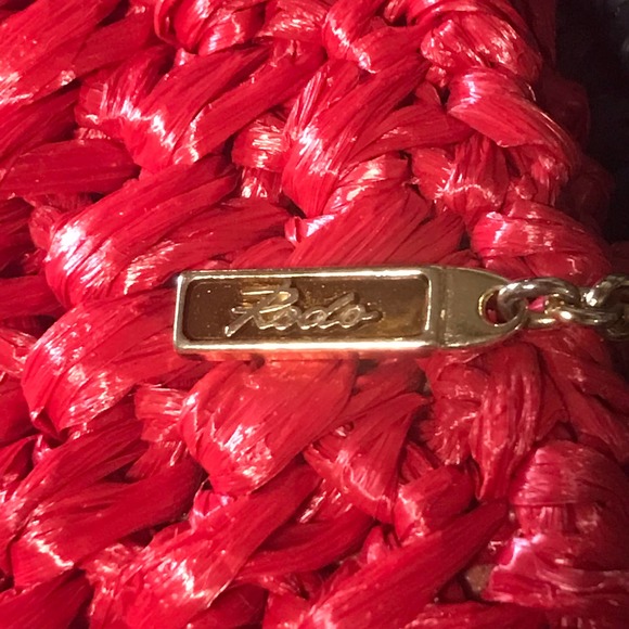 🔥NEW 100% AUTH RODO Red Crossbody w/ Gold Accents - Picture 4 of 13